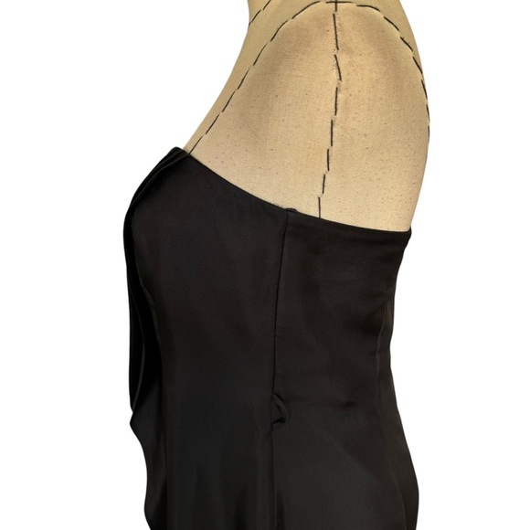 Zimmermann Black Strapless Silk Pleated Front Mini Dress Party Cocktail Sexy - Picture 11 of 13